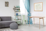 One Couture Bureau Bureau Table Console Skandi Rétro Table D'Appoint Frêne Rose