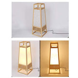 Lampe à poser en rotin, salon Étude de chambre à coucher, personnalité créative Lampadaires de style japonais (E27)