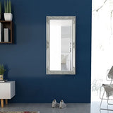 Tidyard Miroir Mural Magnifique pour Salle de Bain/Dressing Style Baroque Argenté 120 x 60 cm