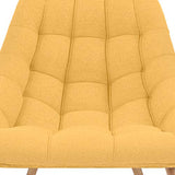 Lot de 2 fauteuils Danios Tissu Jaune
