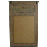 L'Héritier Du Temps Grand Miroir de Style Trumeau en Bois avec Frise Glace de Cheminée 4x65x100cm