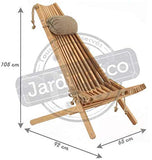 Chilienne en Bois EcoChair (Coussin Offert) Aulne