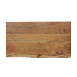 WOMO-DESIGN Table Basse pour Salon - 110 x 60 x 39 cm - en Bois d`Accacia Massif Naturel - Pieds en Epingle à Cheveux en Métal Noir - Design Moderne - Table d'Appoint pour Salon - Fait à Main