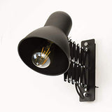 Lampe murale à enfiler Noir uni Métal E27 style loft Liseuse Lampe de Lecture Applique murale Bureau