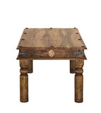 Table basse 110x60cm - Bois massif de palissandre huilé - Style Colonial/Ethnique - ROBIN #27