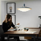 PH Suspension Salle à Manger Blanc Lampe De Salle à Manger Moderne Lampe Suspendue Table à Manger, Lampe Suspendue Nordique Pour Chambre Salon îLot De Cuisine, Aluminium, Douille E27, Ø38 cm