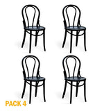 Pack 4 Chaises Martina Noir