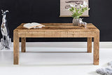 FineBuy Table Basse Bois Massif Mangue Table de Salon 110 x 47 x 60 cm | Table d'appoint Style Maison de Campagne | Meubles en Bois Naturel | Table en Bois Massif Meubles en Bois Massif