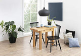 AC Design Furniture Susanne Chaises de Salle à Manger, Bois, Noir, L: 48 x l: 48,5 x H: 86 cm