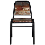 binzhoueushopping Lot de 2 chaises de Salle à Manger en Bois Massif recyclé 44 x 59 x 89 cm