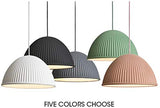 Décoration salle à manger ronde pendentif, résine design créatif E27 lampe pendante, lampe de suspension réglable pour le couloir de bureau 60x35cm vert (24x14inch),blanc,60x35cm (24x14inch)