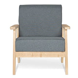 IDMarket - Fauteuil scandinave Anders en Tissu Gris Anthracite
