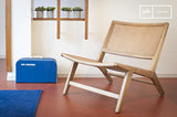 pib Fauteuil en cannage Thisted - Association Facile, Esthétique intemporelle, Produit 100% Bois | Un Fauteuil scandinave d'esprit Nature en cannage et chêne Massif - Brun Olive (L65 x H68 x P74 cm)