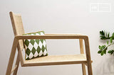 Rocking Chair en cannage Aksel - Bois Massif, Esthétique intemporelle, Produit 100% Bois, Bois de Rotin | Un Rocking Chair pour célébrer Le Retour du cannage - Beige (L59 x H83 x P75 cm)