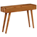 Tuduo Console avec Tiroirs poussiere d'Acacia Massif 118 x 30 x 80 cm Design Unique, Moderne et élégante Table Console entrée