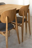 NORDICSTORY Table de salle à manger extensible France, bois massif de chêne, style nordique ou scandinave, design moderne pour salon, 4-8 personnes, 120-160 x 80 x 75 cm (chêne miel)
