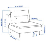 Ikea SÖDERHAMN Fridtuna Canapé 1 place Beige clair