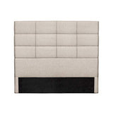 Tête de lit Moderne en Tissu Beige Naturel L160 cm Anatole