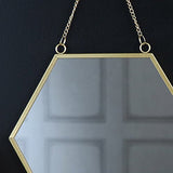Sass & Belle Miroir Mural Hexagonal Doré