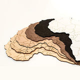 Giallobus - Carte du Monde - DÉCORATION Murale en Bois en Bois DE FRÊNE - 190X105 CM