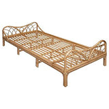 Paris Prix Atmosphera for Kids - Lit Enfant en Rotin Liberty 90x190cm Naturel