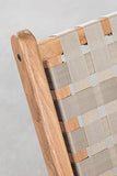 SKLUM Fauteuil en Bois de Teck Diama Brun Blé