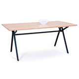 Paris Prix - Table De Repas en Bois alcantra 175cm Naturel