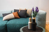 MIQIO Housse de Coussin Bergen | Housse de Coussin 30x50 cm pour Coussin de canapé et Coussin décoratif | en Laine et Cuir | Décoration pour Salon et Pâques | Housse en Cuir