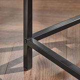 SoBuy OGT11-N Set de 1 Table + 4 Tabourets Ensemble Table de Bar Bistrot + 4 Tabourets avec Repose-Pieds Table Haute Cuisine