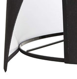 Lampe à poser design 'SPRING MINI' avec abat-jour et trépied noir