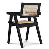 OPJET Chaise, Rotin, Noir, Midi