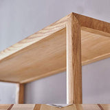 Étagère de rangement en bois massif pour salle d'étude, cadre antique, stand sans peinture, étagère de rangement multicouche couleur bois trois