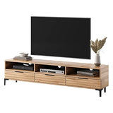 Selsey RIKKE - Meuble TV/Banc TV (chêne wotan, 160 cm, sans LED)