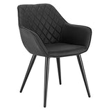 WOLTU BH231an-1,1 Chaise de Salle à Manger Moderne Chaise de Cuisine en Tissu Scientifique et métal,Anthracite