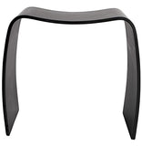 Alterego Tabouret Bas d'appoint 'Mojo' en Bois Noir