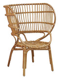 AUBRY GASPARD Grand Fauteuil en rotin Empire