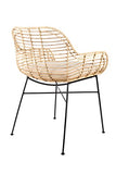 Felis Lifestyle 1200141 Armchair Tiger Rotin avec coussin 57x60x79 cm