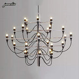 DERBUT Lampes de décoration de maison modernes 30/50 or/argent Gino Sarfatti conçu lustre salle à manger lumière la pièce