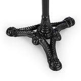 blumfeldt Patras - Table bistrot Ronde en marbre, Plateau de Table en marbre véritable Poli, Support trépied en Fonte, Style Art Nouveau avec Pied de Support en Fonte décoré et Plateau de Table