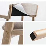 Bois Massif Chaises de Salle à Manger avec accoudoirs Fauteuil Vintage Vintage Dossier Souple et siège rembourré Salon Salon Cuisine Couverture Amovible et Lavable