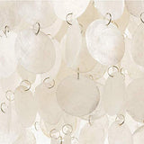 Suspension moderne pour chambre à coucher - Plafonnier en coquillages - Suspension en coquillage de centaines de Capiz - Plaques nacrées - Lustre - Salle à manger - Couloir - E27