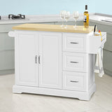 SoBuy® FKW41-WN Desserte sur roulettes Meuble de Cuisine de Service Roulant en Bois - Plans de Travail Rabattables - Haute Qualité et Stabilité