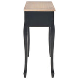 vidaXL Table de Console et Coiffeuse avec 3 Tiroirs Table de Maquillage Meuble de Chambre à Coucher Couloir Salon Entrée Salle à Manger Bureau Maison Noir