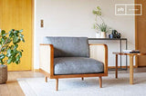 pib Fauteuil en Bois et cannage starheim - Bois Massif, Grand Confort d'assise, Association Facile, Finition Vernie | Un Fauteuil atypique au Magnifique cannage - Brun Noisette (L85 x H79 x P83 cm)