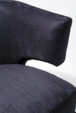 Kare Design Fauteuil Art Déco Velours Noir