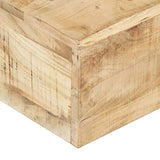 vidaXL Table Basse Table d'Appoint Table de Canapé Meuble de Salon Bout de Canapé Salle de Séjour Maison Intérieur 80x80x28 cm Bois de Manguier Massif