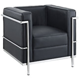 AG Charles Le Corbusier LC2 Petit Confort Fauteuil Noir 76 cm