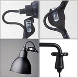 Rétro Vintage Applique Murale,Loft Industrielle Angle Bras Articulé Lampe Murale Réglable Pivotant Lampe de Mur avec Métal Abat-Jour E27 Edison Luminaire pour Chevet Maison Couloir Salon Chambre,D