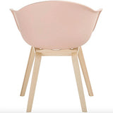 Damiware Romeo Ensemble de 2 | Chaises Tendance rétro | Chaises à Manger | Rose (Rose)