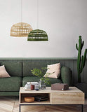 Luminaire Phuket 60, suspension bambou, 60 W, naturel, ø 60 x H 33 cm